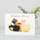 Invitation Canards de mariage - Shower de mariage (Debout devant)
