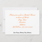 Invitation Canards de mariage - Shower de mariage (Dos)