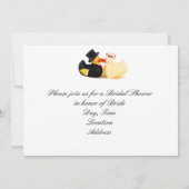 Invitation Canards mariages 4 - Fête des mariées (Dos)