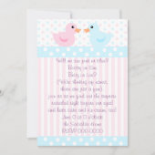 Invitation Canards roses et bleus (Devant)