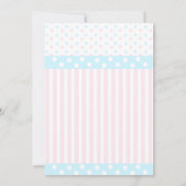 Invitation Canards roses et bleus (Dos)