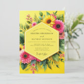 Invitation Canary Joyful Summer Wedding (Debout devant)