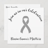 Invitation Cancer du cerveau Fin de l'invitation du Parti Che (Devant / Derrière)