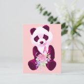 Invitation Cancer du sein Panda Ours (Debout devant)