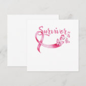 Invitation Cancer du sein Survivant Sensibilisation au cancer (Devant / Derrière)