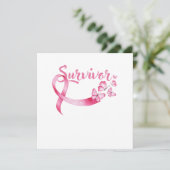 Invitation Cancer du sein Survivant Sensibilisation au cancer (Debout devant)