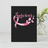 Invitation Cancer du sein Survivant Sensibilisation au cancer (Debout devant)