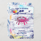 Invitation Cancer du zodiaque sensible (21 juin - 22 juillet) (Devant / Derrière)