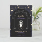 Invitation Cancer mystique noir Zodiac 21e anniversaire (Debout devant)