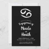 Invitation CANCER Zodiac Astrologie (Devant)
