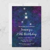 Invitation Cancer Zodiac Constellation fête d'anniversaire (Devant)
