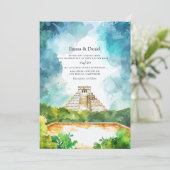 Invitation Cancun Mexique Destination Mariage (Debout devant)