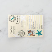 Invitation Cancun Mexique | Passeport de Mariage (Intérieur)