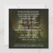 Invitation Candelabra Dark Romance Halloween Mariage (Dos)