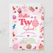 Invitation Candy Anniversaire Deux Soirées Douces (Devant)