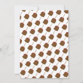 Invitation Candy Apple Carmel Baby shower d'automne Invitatio (Dos)