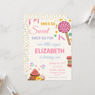 Invitation Candy Birthday Sweet Celebration Candy land