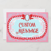 Invitation Candy Cameo Custom (Devant)