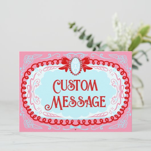 Invitation Candy Cameo Custom (Debout devant)