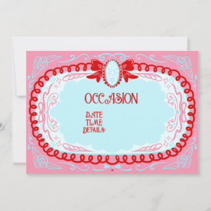 Invitation Candy Cameo Personnalisé