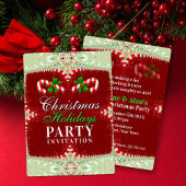 Invitation Candy Cane Christmas Holidays Party 