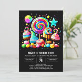 Invitation Candy Celebration Anniversaire (Debout devant)