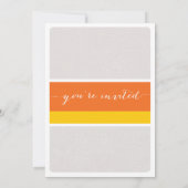 Invitation Candy Corn Halloween Party (Dos)