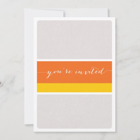 Invitation Candy Corn Halloween Party (Dos)