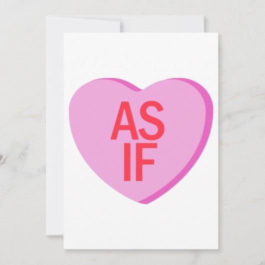 Invitation Candy Heart - COMME SI (Devant)