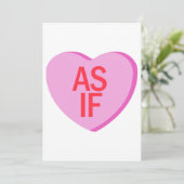 Invitation Candy Heart - COMME SI (Debout devant)