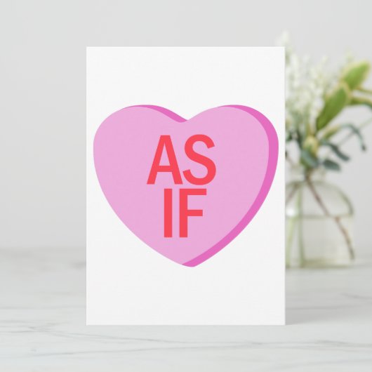 Invitation Candy Heart - COMME SI (Debout devant)