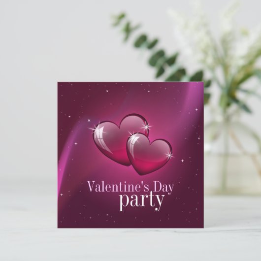 Invitation Candy Hearts Saint Valentin (Debout devant)
