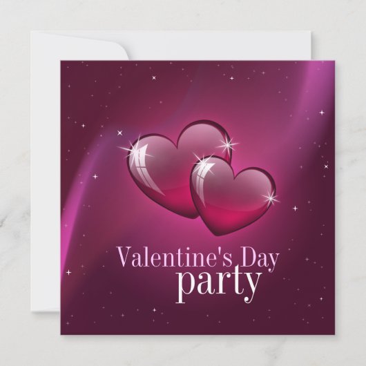 Invitation Candy Hearts Saint Valentin (Devant)