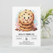 Invitation Candy Kids Modern Cookies Anniversaire (Debout devant)