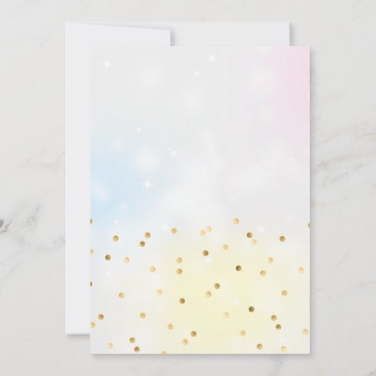 Invitation Candy Land Cotton Candy Anniversaire (Dos)