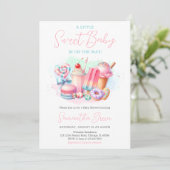Invitation Candy land Sweets Baby shower (Debout devant)