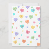 Invitation Candy Little Sweetheart est sur le baby shower Way (Dos)