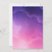 Invitation Candy rose violet Galaxy Girl'a un âge anniversair (Dos)