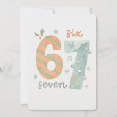 Invitation Candy Stripe & Snowflake 67 – Handmade Holiday Num (Devant)