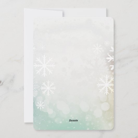 Invitation Candy Stripe & Snowflake 67 – Handmade Holiday Num (Dos)