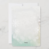 Invitation Candy Stripe & Snowflake 67 – Numéro de vacances f (Dos)