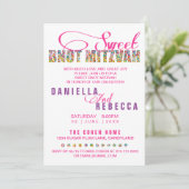 Invitation Candy Thème Sweet BNOT MITZVAH Joint Party (Debout devant)