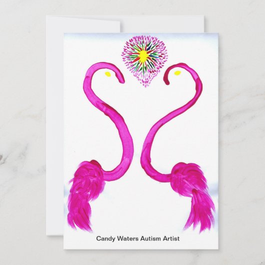 Invitation Candy Waters Artiste de l'autisme (Devant)
