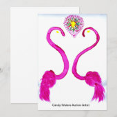 Invitation Candy Waters Artiste de l'autisme (Devant / Derrière)