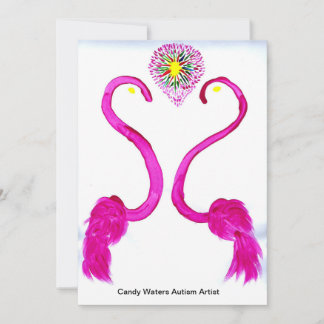 Invitation Candy Waters Artiste de l'autisme