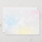 Invitation Candyland bonbons thème anniversaire (Dos)