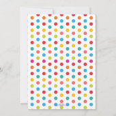 Invitation Candyland Candy premier anniversaire Anniversaire  (Dos)