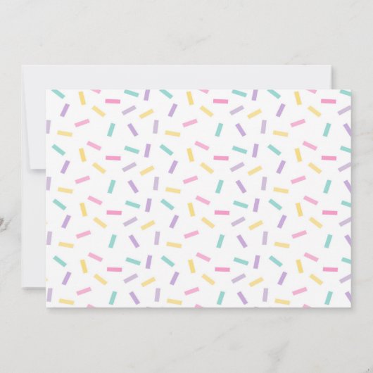 Invitation Candyland et crème glacée Quatre Anniversaire touj (Dos)