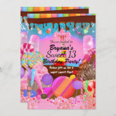 Invitation Candyland Imaginaire Candy Cupcakes Flyer