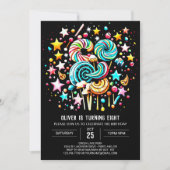 Invitation Candyland Whimsy Editable Anniversaire (Devant)